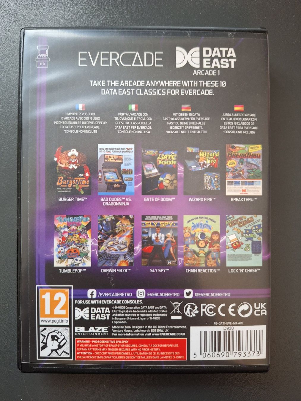 Evercade Giochi: Evercade Data East Arcade 1 – Usato da Massagno venduto da Lseric 1