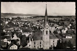 AK Uster, Kirche und Ortsansicht