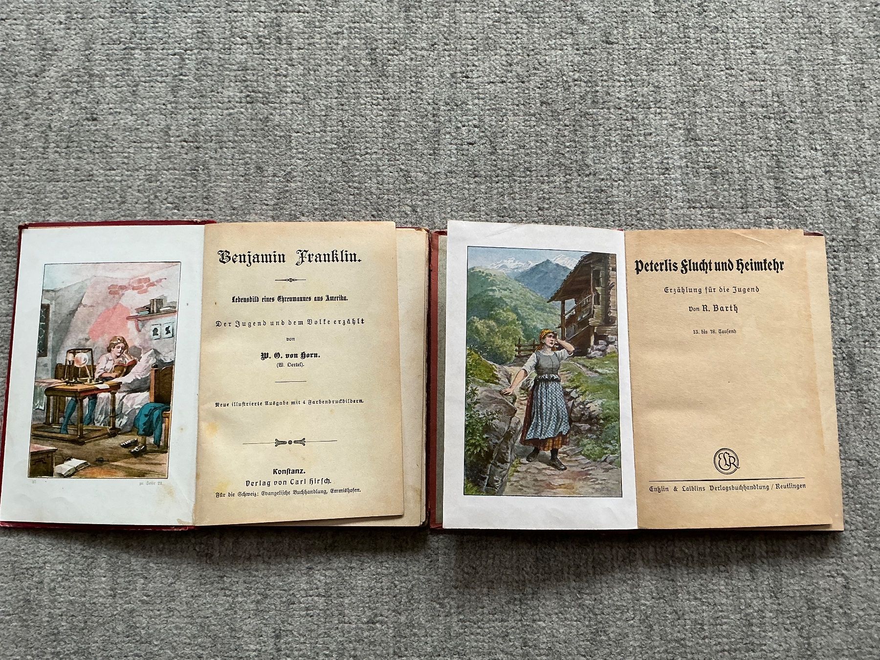 Libri: Alte Kinderbuecher: Benjamin Franklin & Peterli's Flucht – Usato da Jona venduto da Jancy60 1