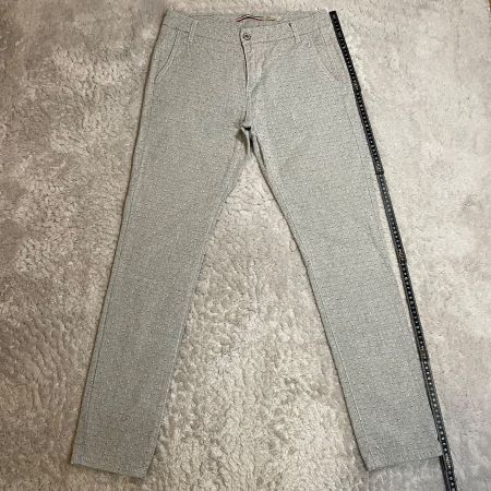 PLEASE Damen Hose Jeans Grau Gemustert Made in Italy Gr. M