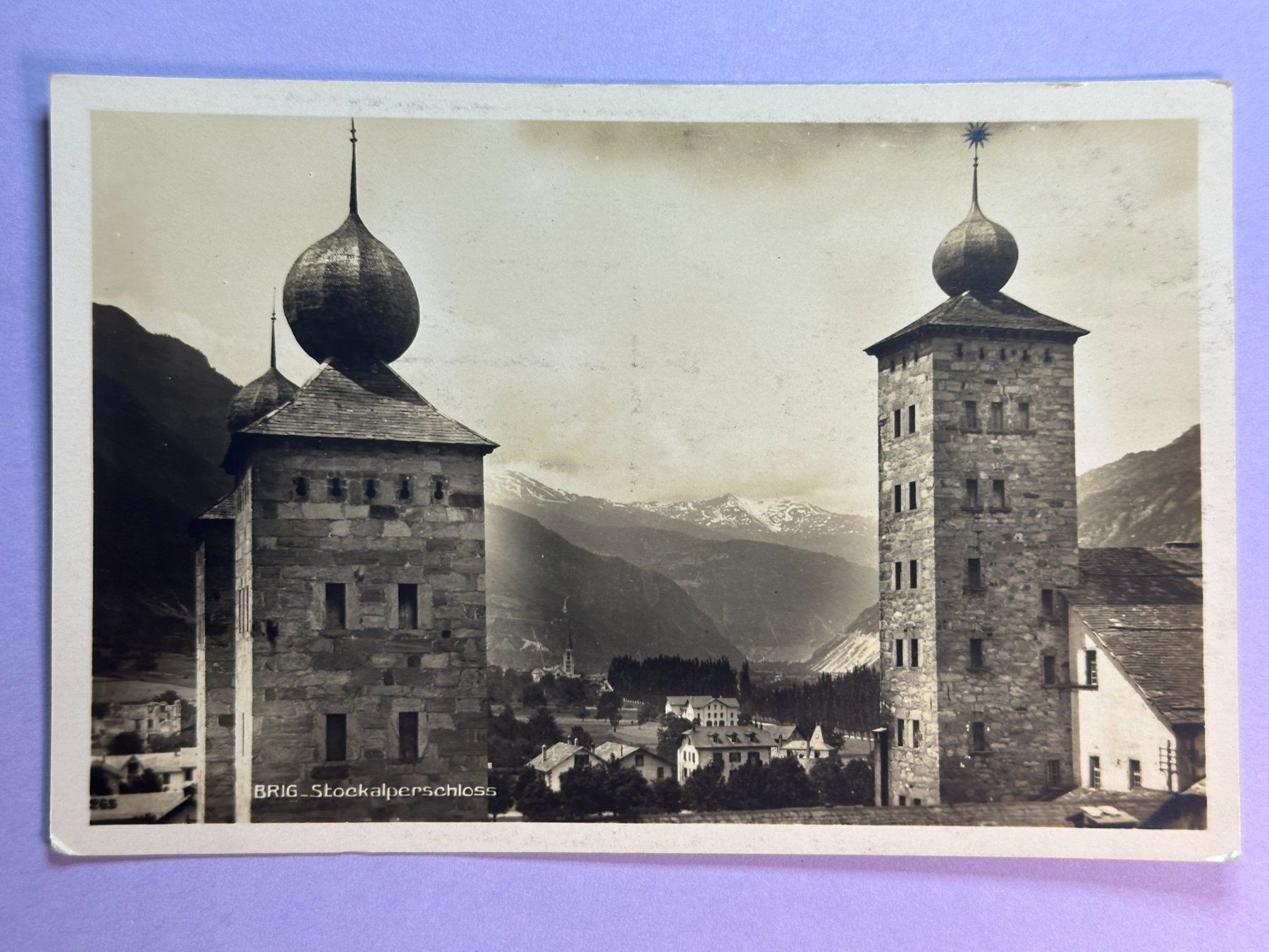 Ansichtskarten: Brig, Stockalperschloss – Gebraucht aus Steg VS von danwer74