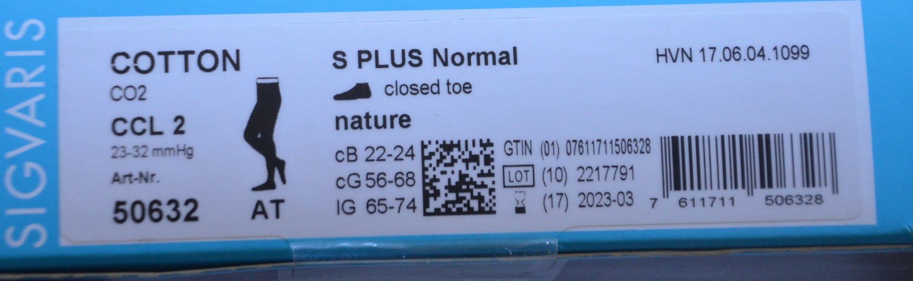 Sigvaris CF2 Antithrombosestrümpfe Bas de Contention S+ (Neuf - Main Image