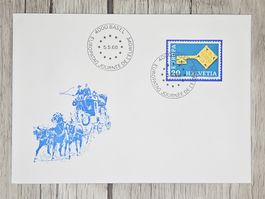 CL09 Enveloppe + Timbre Suisse 1968