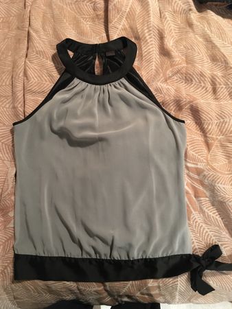 S. Oliver Selection Top elegant grau schwarz Grösse 34