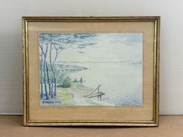 Hans Anselti 1953- Aquarell 