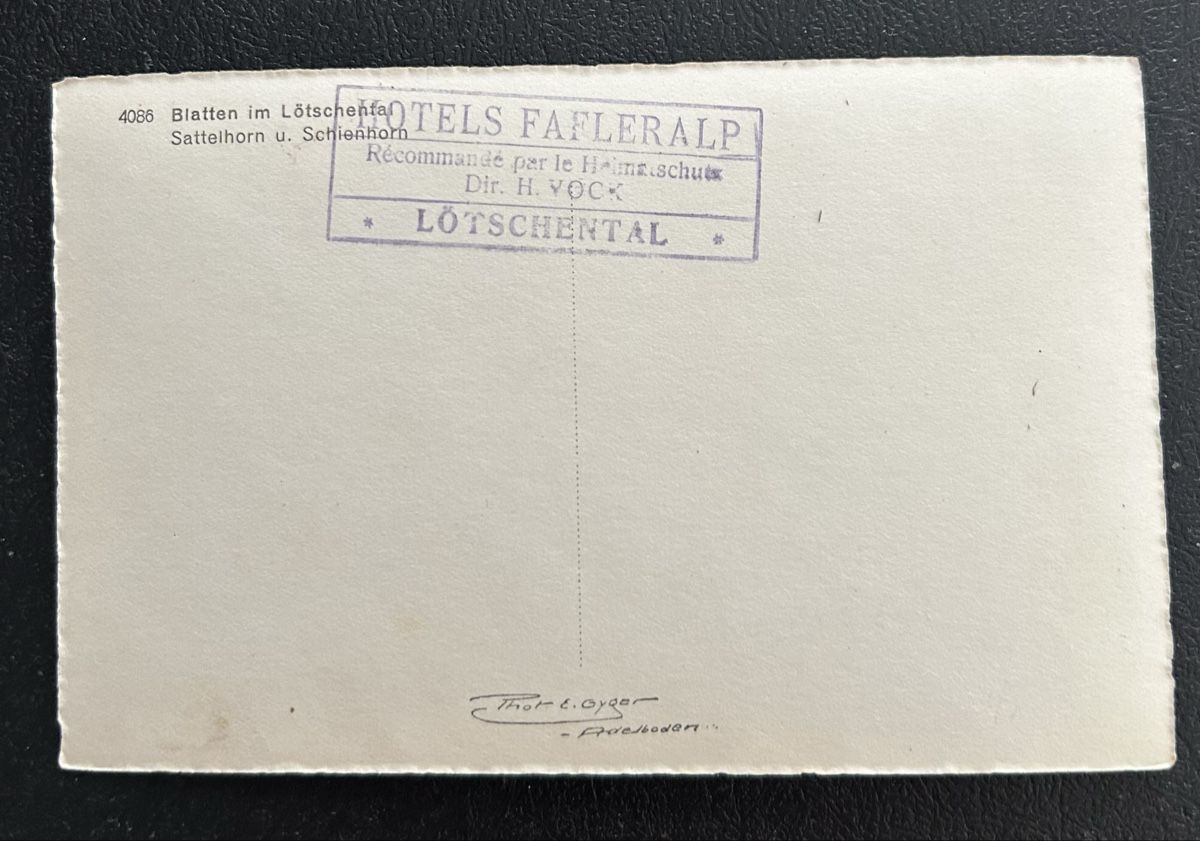 Cartes postales: Blatten im Lötschental  – D'occasion à Horw par Tellbub 1