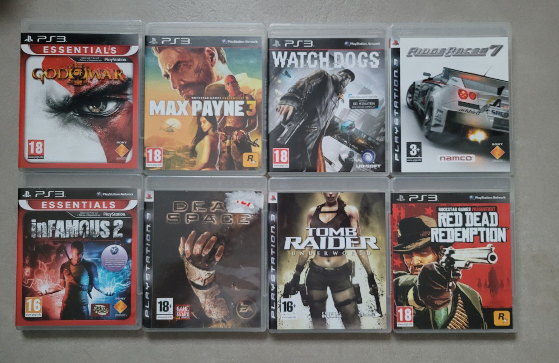 Spiele: 8x Top Games PS 3 / Playstation 3 – Gebraucht aus Uezwil von -Retrogames-