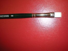 Pinsel einzeln, Gr 8, flach langer Griff