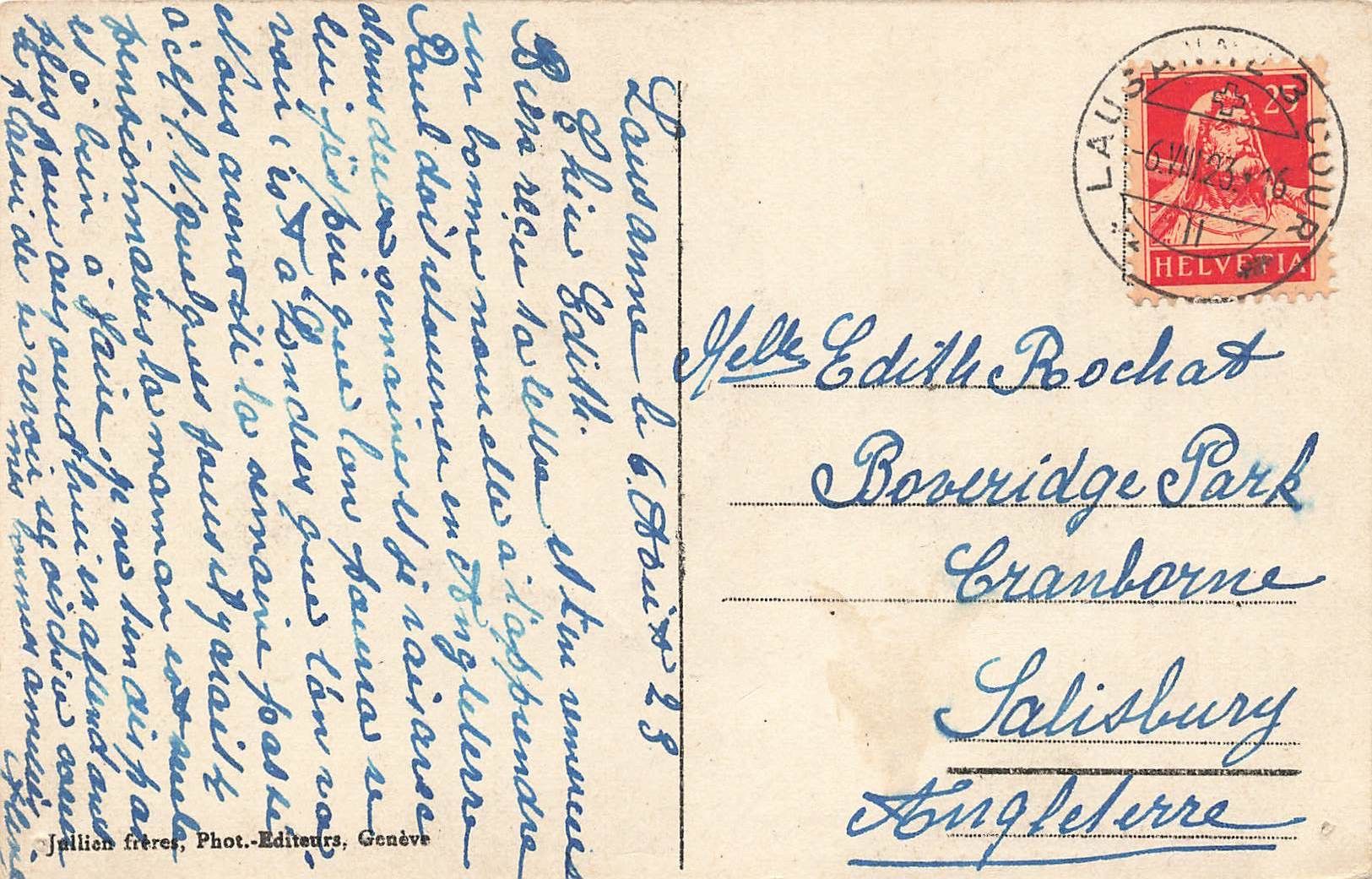 Cartoline postali: Le Port d`Ouchy Schiff Boot Battello – Usato da Biasca venduto da Blenio71 1