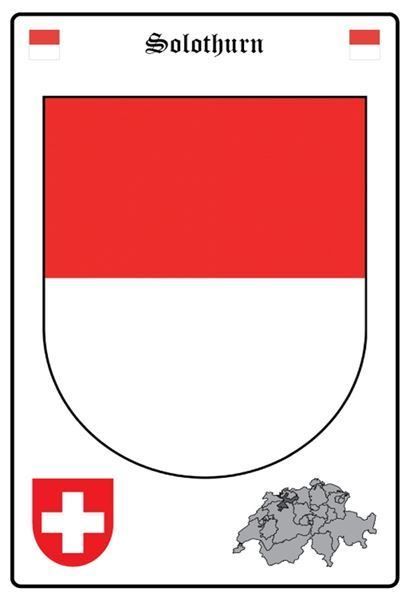 Schilder: Blechschild-WAPPEN SOLOTHURN – Neu und originalverpackt aus Rupperswil von big-one-sale