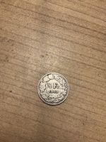 Seltene 1/2 Schweizer Franken Silber Münze Jahrgang 1909