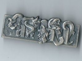 Fasnachtsplakette Basel, "Blaggedde" 2007 (Silber)