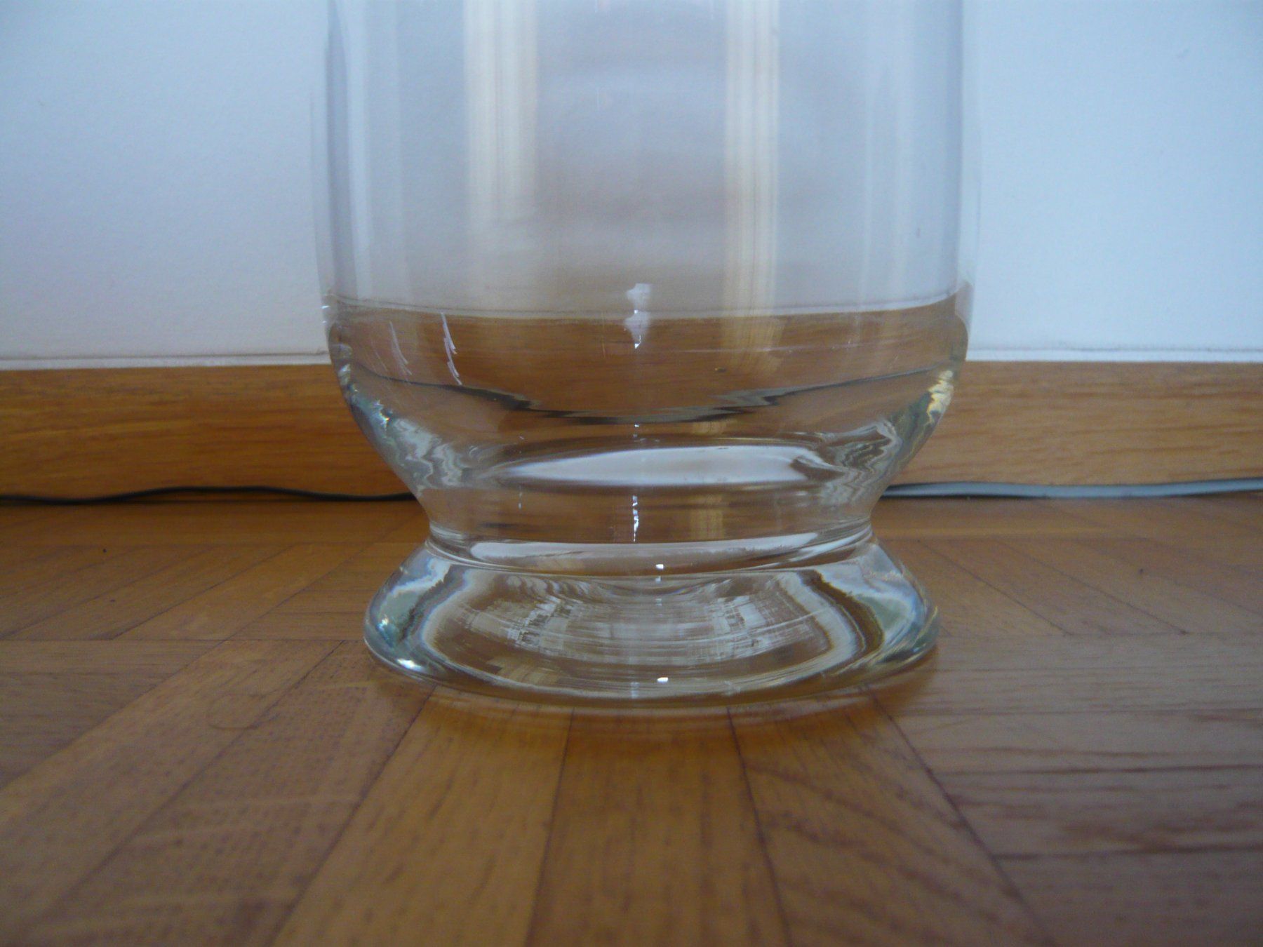 Vasen & Gefässe: Glas-Vase für Blumen oder Kerze, 25 cm hoch – Gebraucht aus Reinach BL von Ka-wum 5