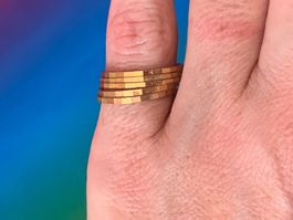 Ring vergoldet DISCO (54/57)