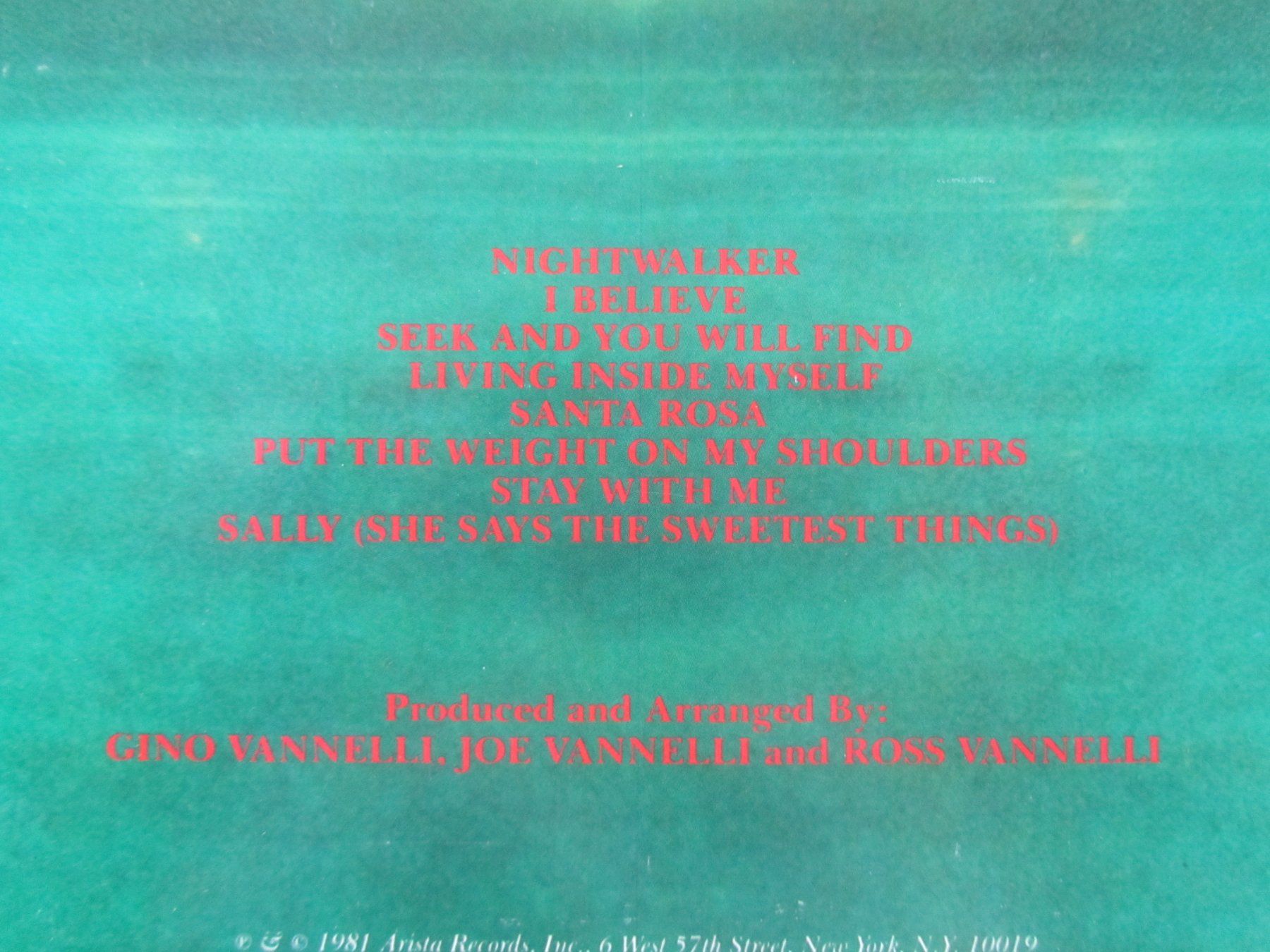 Dischi in vinile: Gino Vannelli - Nightwalker LP – Usato da Seengen venduto da mikelele 4