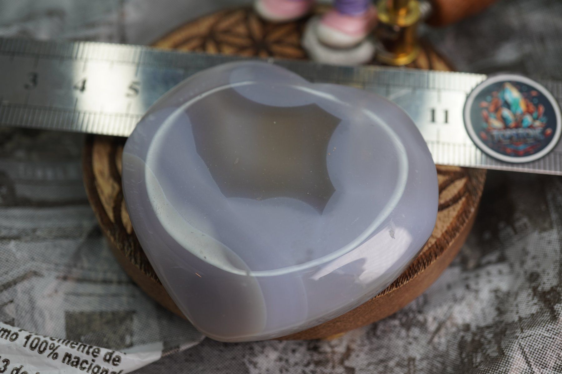 Minerali & Pietre curative: Chalcedon  Grosse Herz  60mm    ab  1.- – Nuovo e nell'imballaggio originale da Eschenbach SG venduto da topstone 8