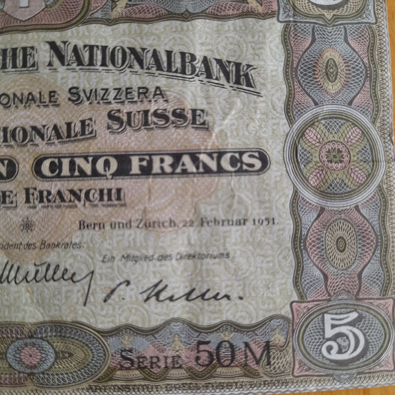 Banconote: 5 Franken Banknoten, 6 Stk. – Usato da Orpund venduto da 118302 2