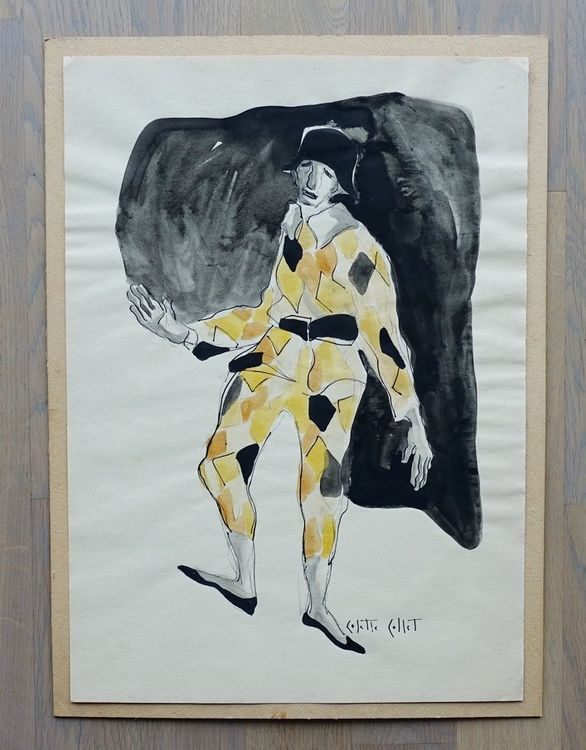 COLETTE COLLET (1915 1988) CH Künstlerin Harlequin Kaufen auf Ricardo