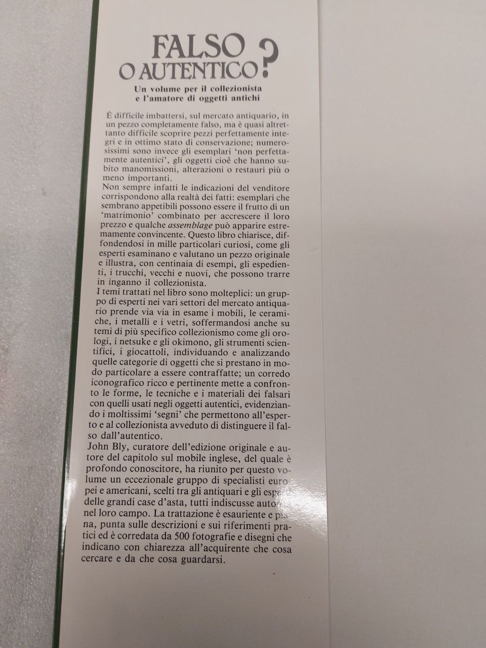 Bücher: Falso o Autentico? Guida Antiquariato – Gebraucht aus Pambio Noranco von Pol69 1