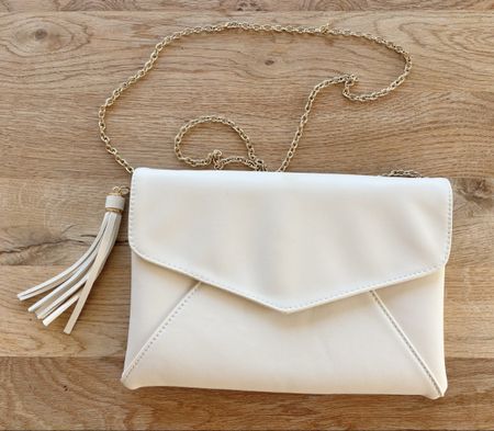 Anna Field Clutch / Handtasche in Weiss / Hochzeitstasche