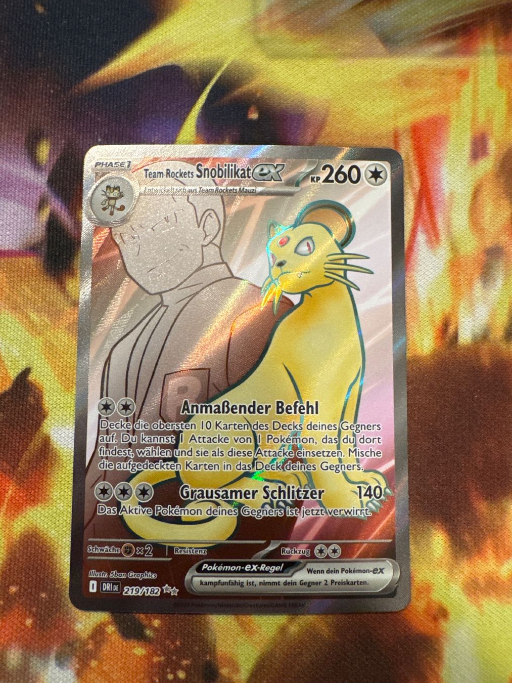 Pokémon Sammelbilder & Trading cards: Team Rocket's Snobilikat EX DRI 219 – Gebraucht aus Windisch von phil368