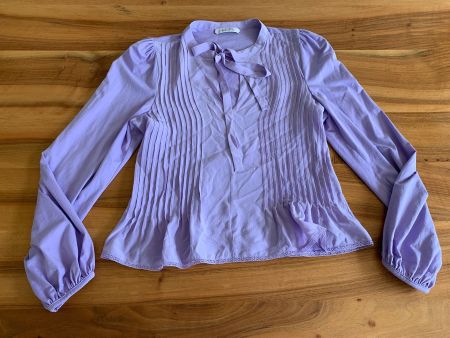 DOROTHE SCHUMACHER Luxus Seidenbluse lila/Flieder Gr. 2 / 36