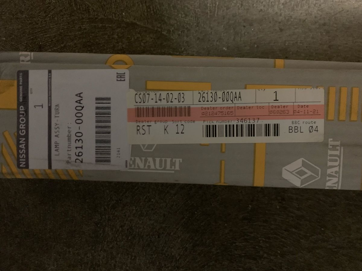 Fari: NEUER Renault Seitenblinker Blinker – Nuovo e nell'imballaggio originale da Flims Waldhaus venduto da Sergio333 4