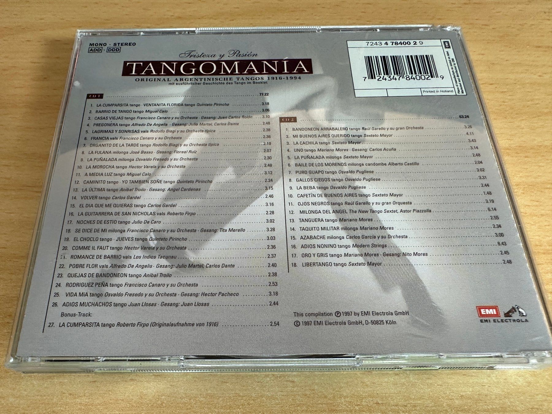 CD: Various – Tangomania - 2 CD – Usato da Rikon im Tösstal venduto da Alpenmutz 1