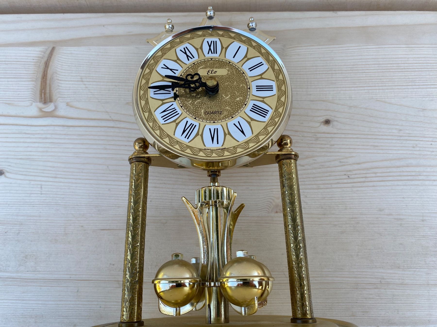 Stand- & Wanduhren: schöne Vintage Elo Kaminuhr – Gebraucht aus Feldbach von Olive1 4