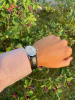 Stilvolle vintage Bucherer-Uhr und Originalbox