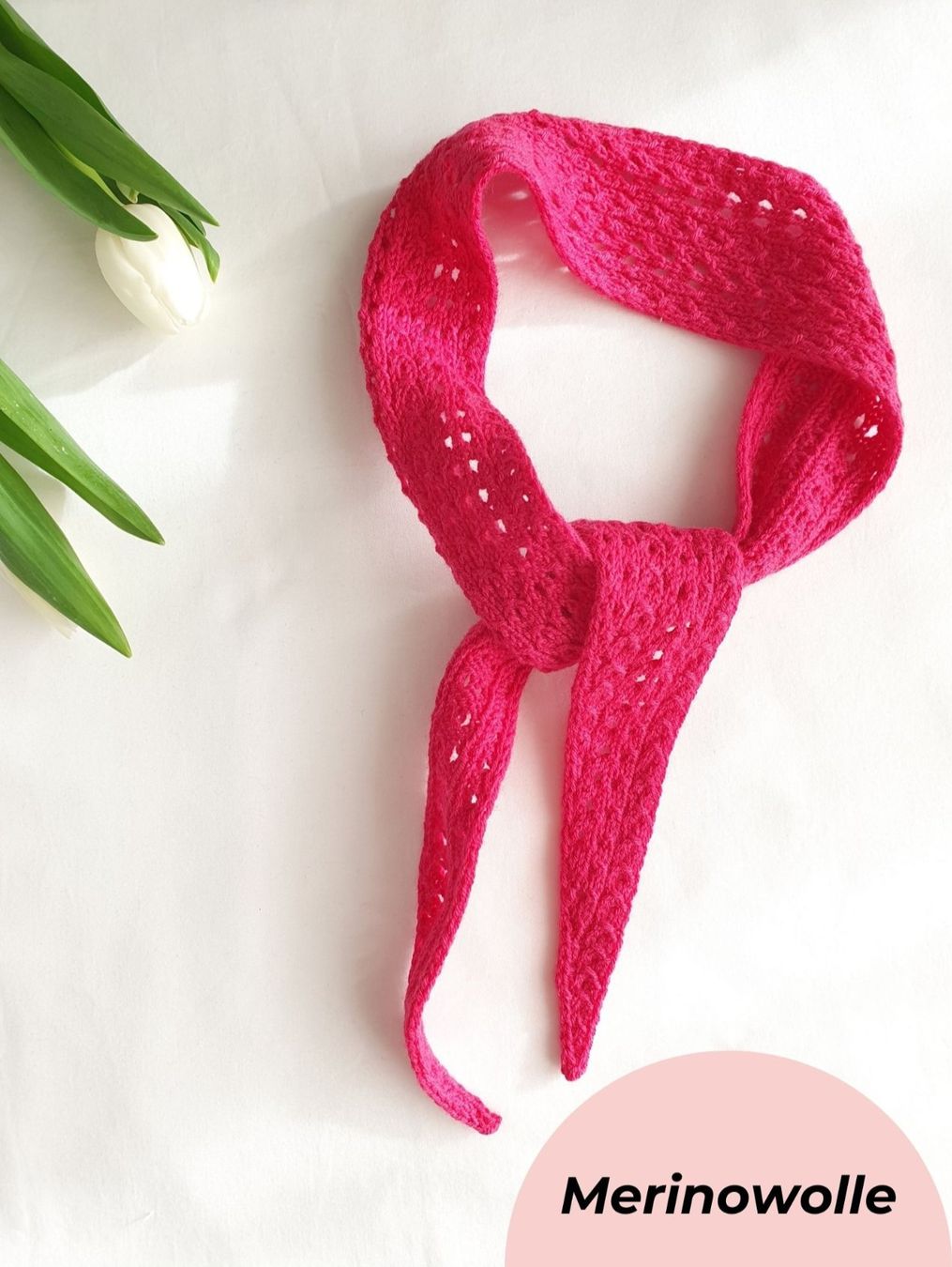 Foulards, Tücher & Schals: Mini scarf, Strickschal, Handgestrickt, Unikat, Geschenk – Neu und originalverpackt aus Neunkirch von Sandramay