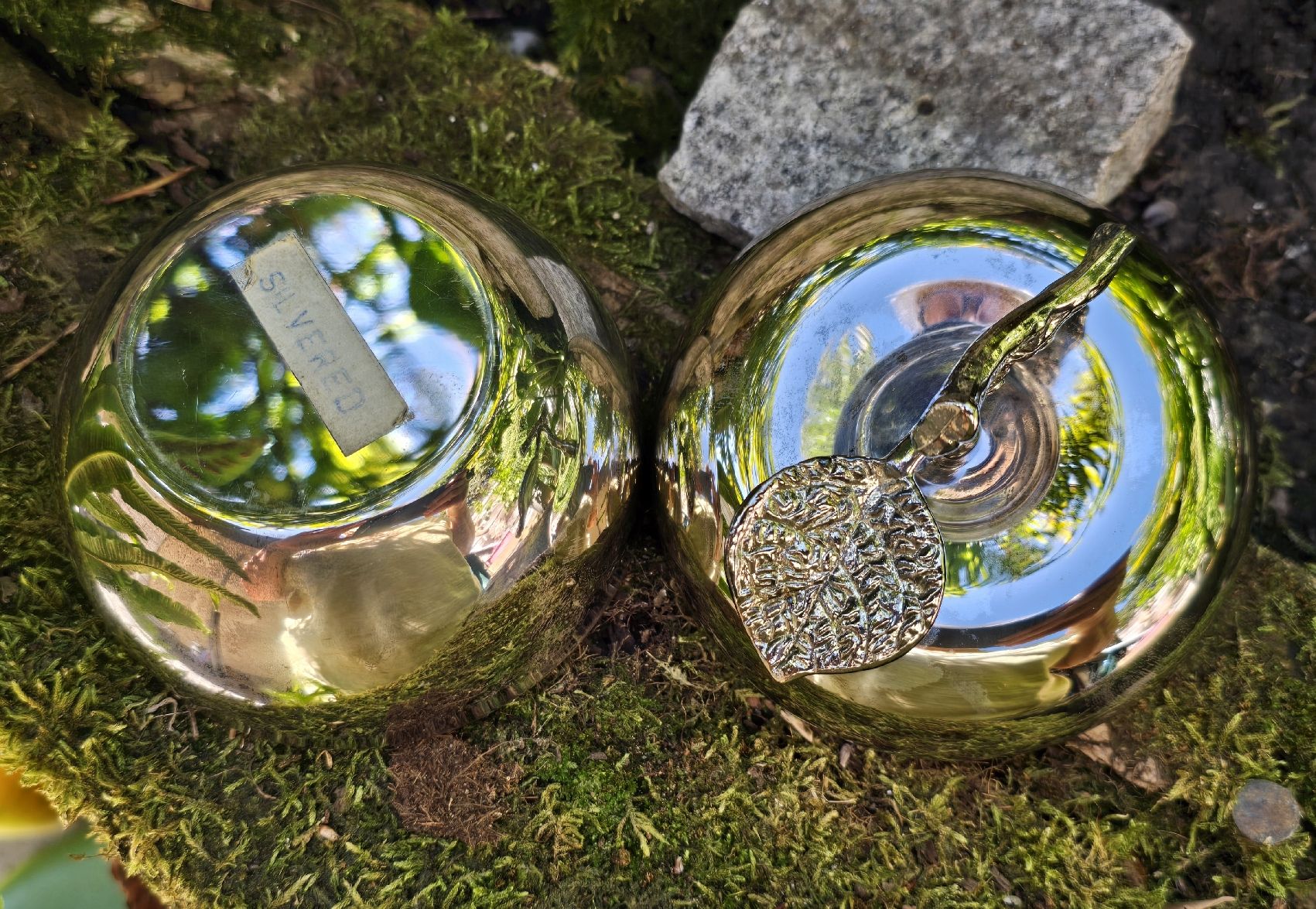 Sculptures & Statues: Versilberter Apfel  – D'occasion à Walkringen par Vanuca 4