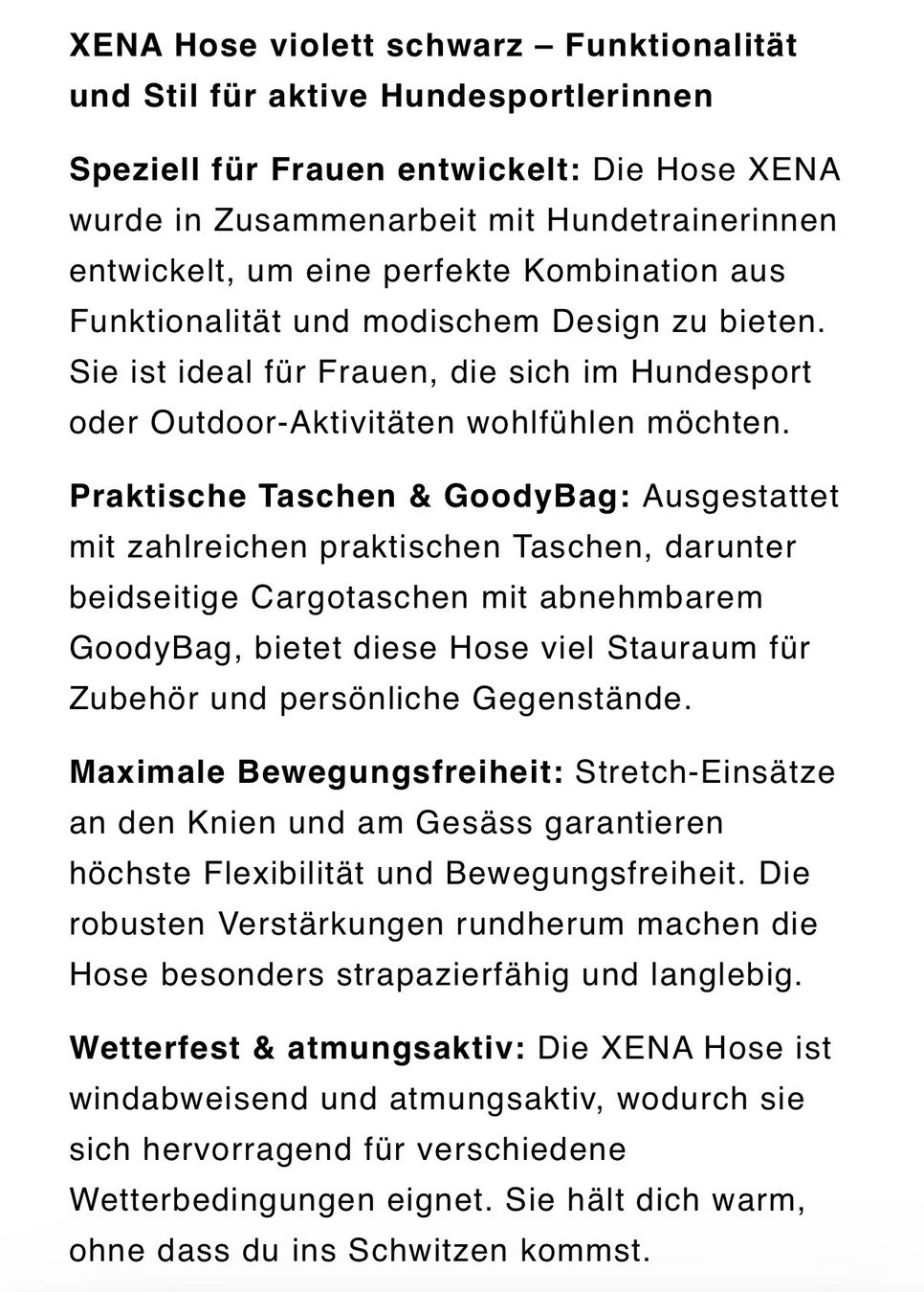 Dogger Pantalons: Dogger Xena Hose violett-schwarz – Neuf avec emballage d'origine à Meilen par Sura18 5
