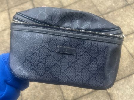 Gucci Belt Bag oder Bumbag - Blue Monogram / TOP