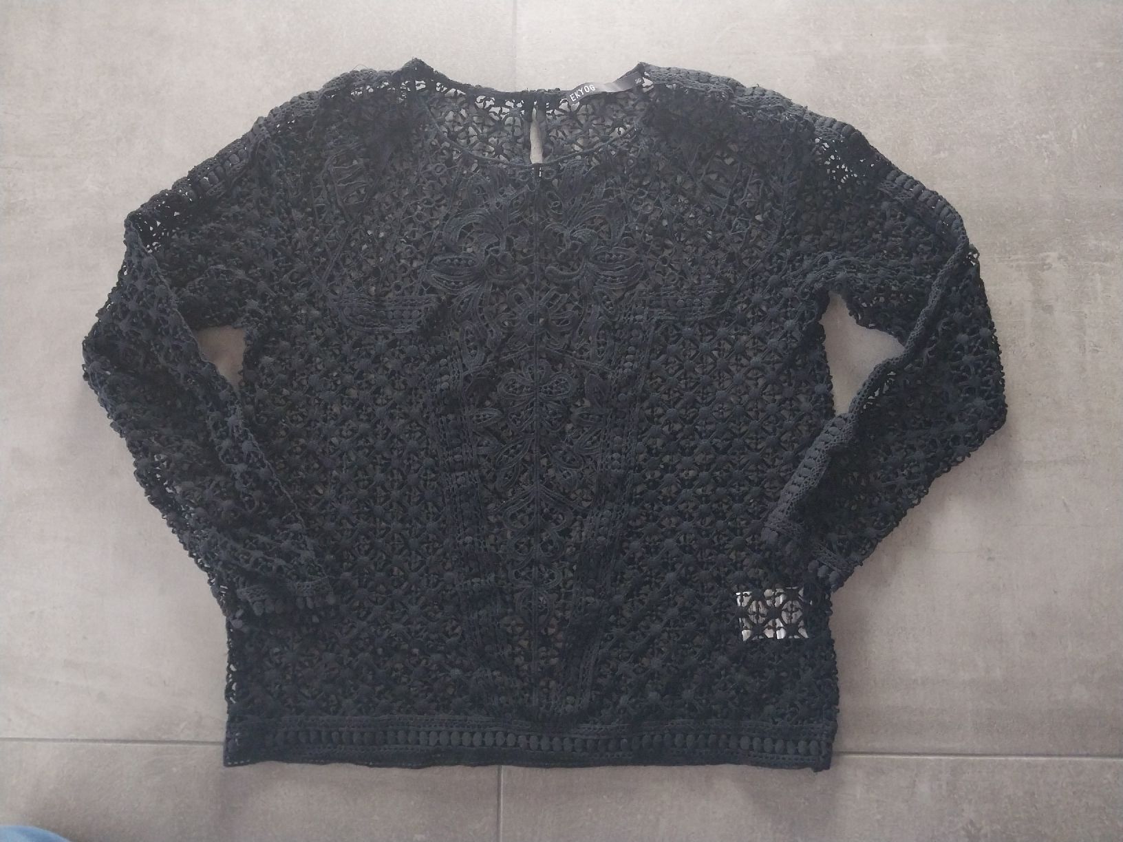 Top: Blouse en dentelle, Coton bio, Taille 36 – Nuovo (secondo la descrizione) da Ependes FR venduto da vintage02 1