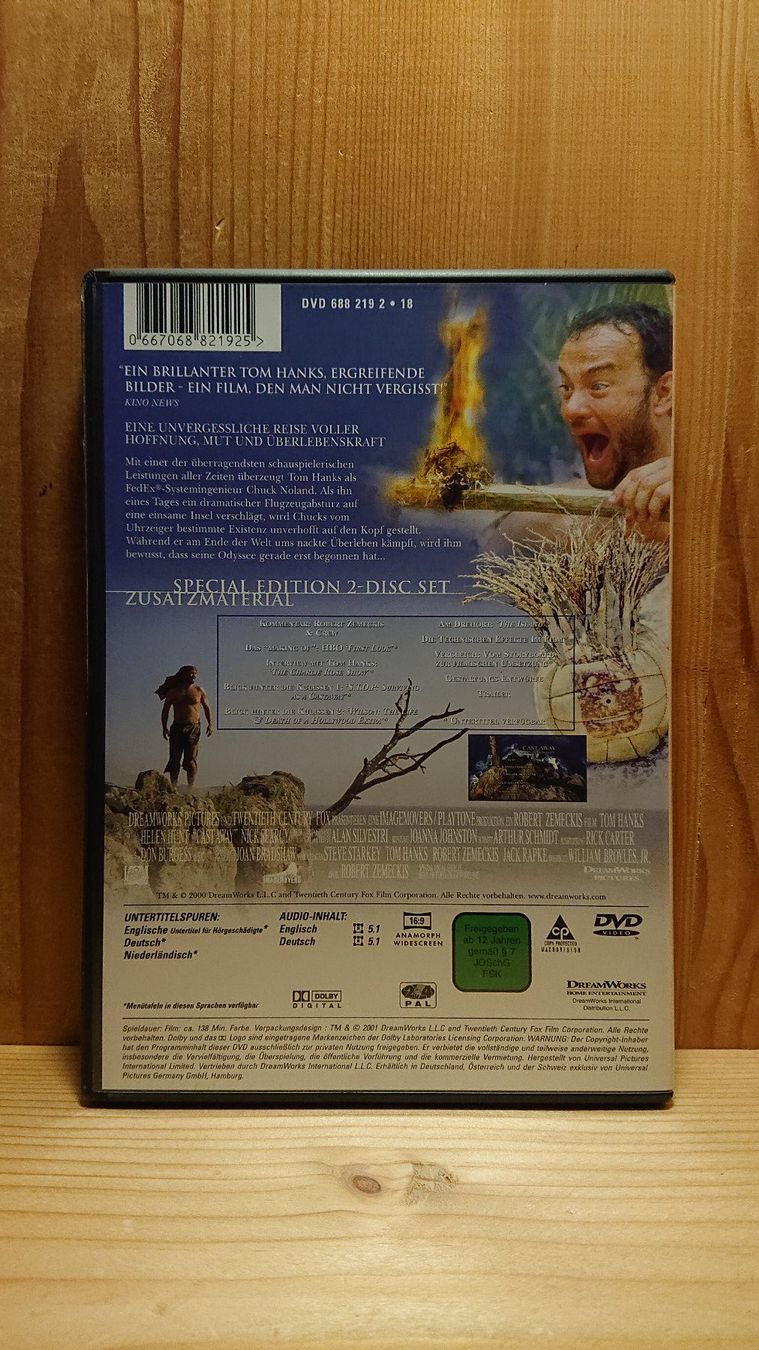 Tutti i DVDs: CASTAWAY Verschollen DVD Special Edition mit Tom Hanks – Usato da Wilderswil venduto da Exebub 1