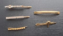 Lot: 5 goldfarbene Haarspangen