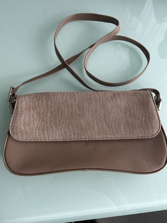 Peter Kaiser Ledertasche Handtasche beige Wildlederoptik