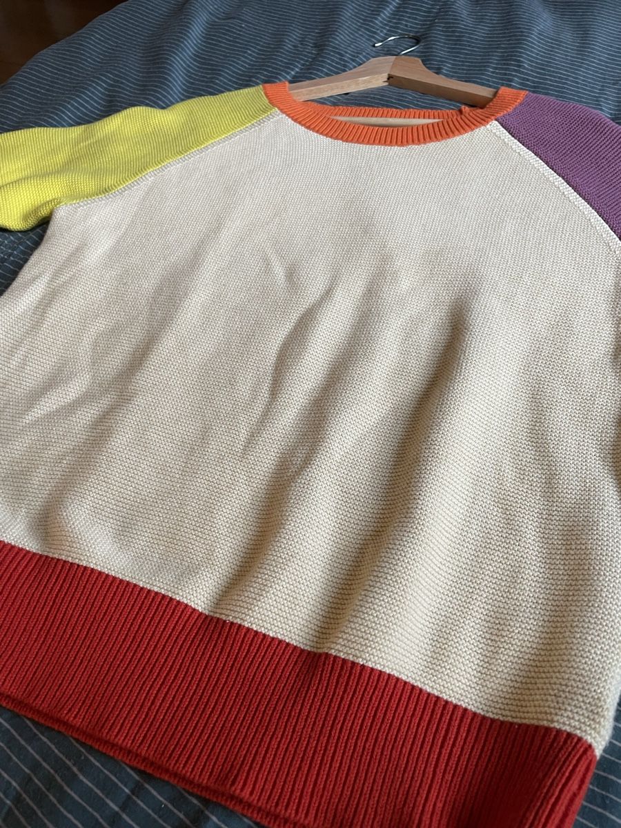King Louie T-shirt: King Louie Strickshirt bunt Gr. M – Usato da Wabern venduto da soma.83 4