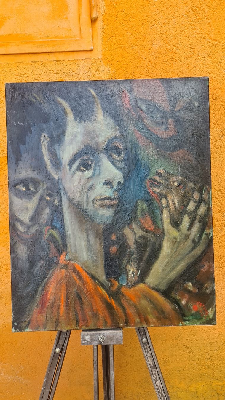 Tableaux: OEL, Sig. Ud. dat.' 58 – D'occasion à Pazzallo par Salvapazzo 1