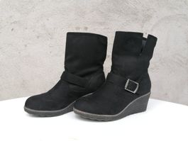 NEUE schwarze Keil-Stiefel der Marke Graceland / Gr. 40