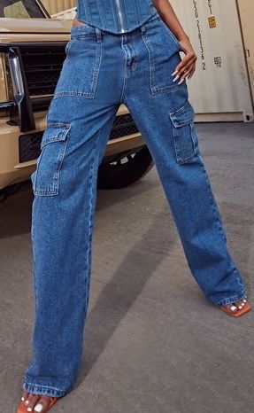 Jeans: Cargo-Jeans mit Taschen, Gr. 38 – Usato da Thun venduto da tat_zb9b 1