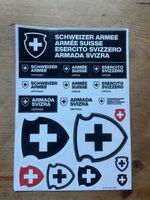 Schweizer Armee Stickerbogen A4