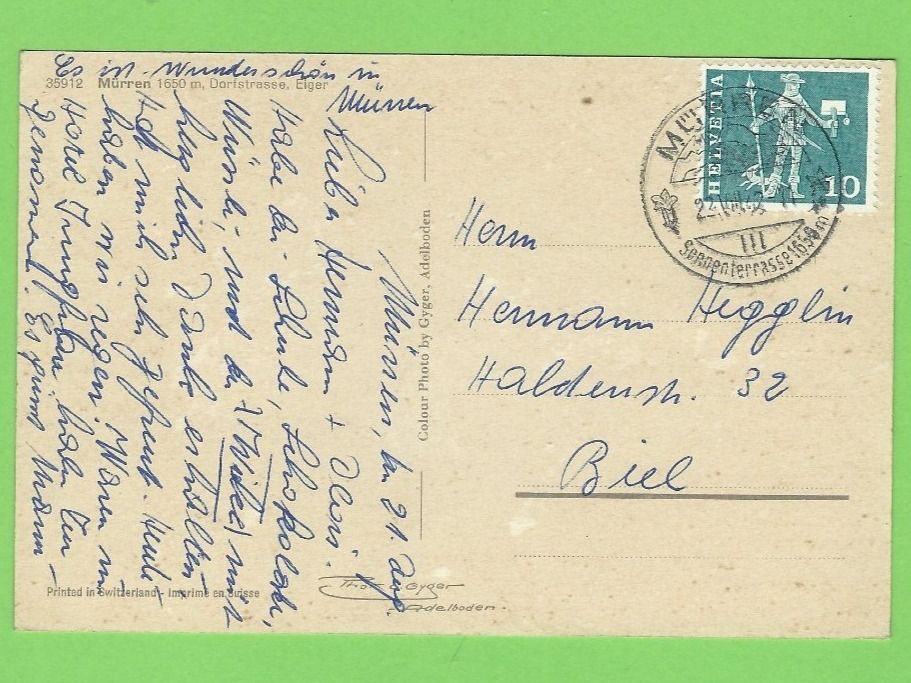 Cartoline postali: Mürren, Dorfstrasse, Eiger – Nuovo (secondo la descrizione) da Zürich venduto da t24_de 1