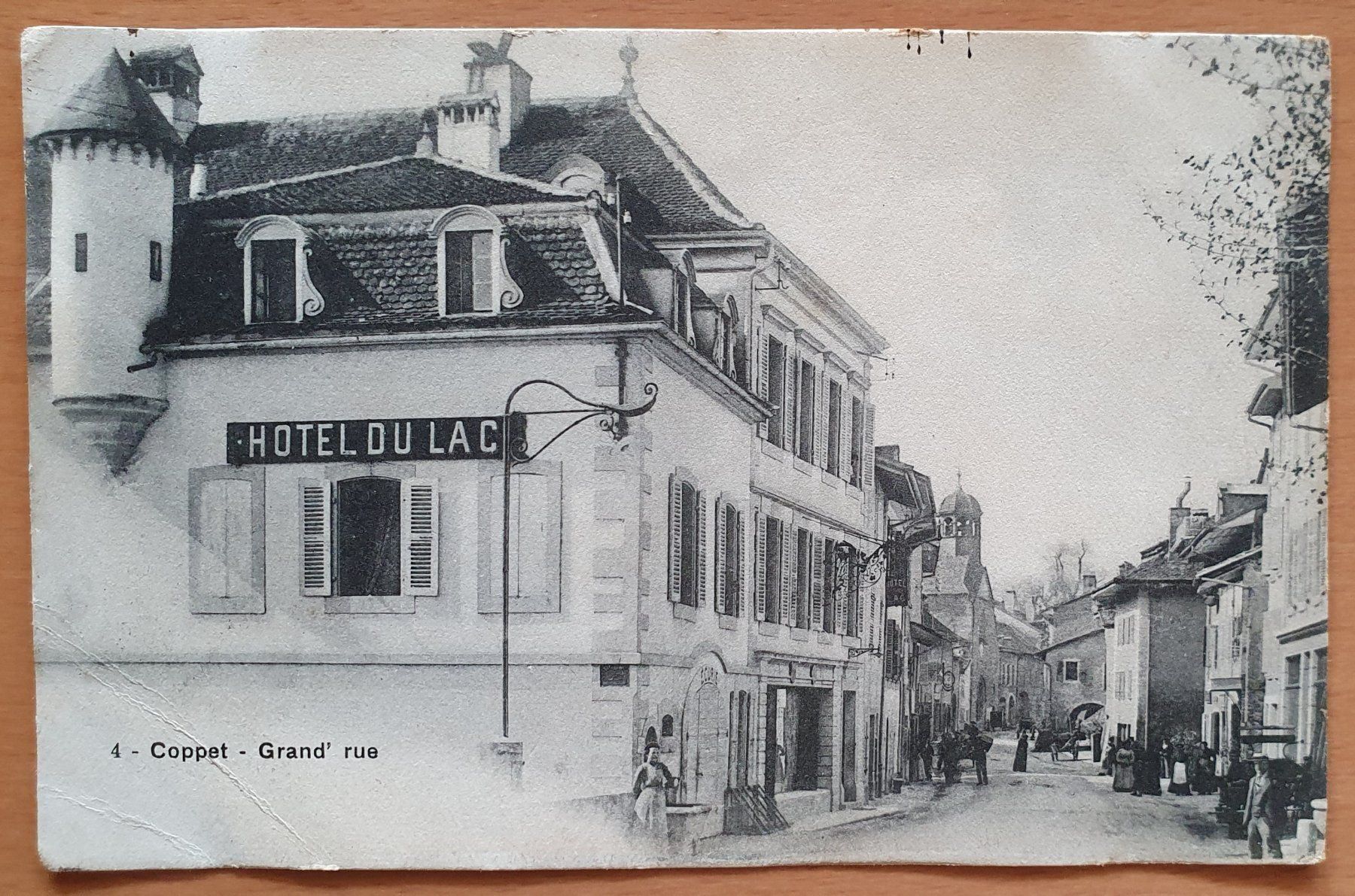 Cartoline postali: Coppet - Grand Rue 1921 – Usato da Kreuzlingen venduto da Rschweiz1