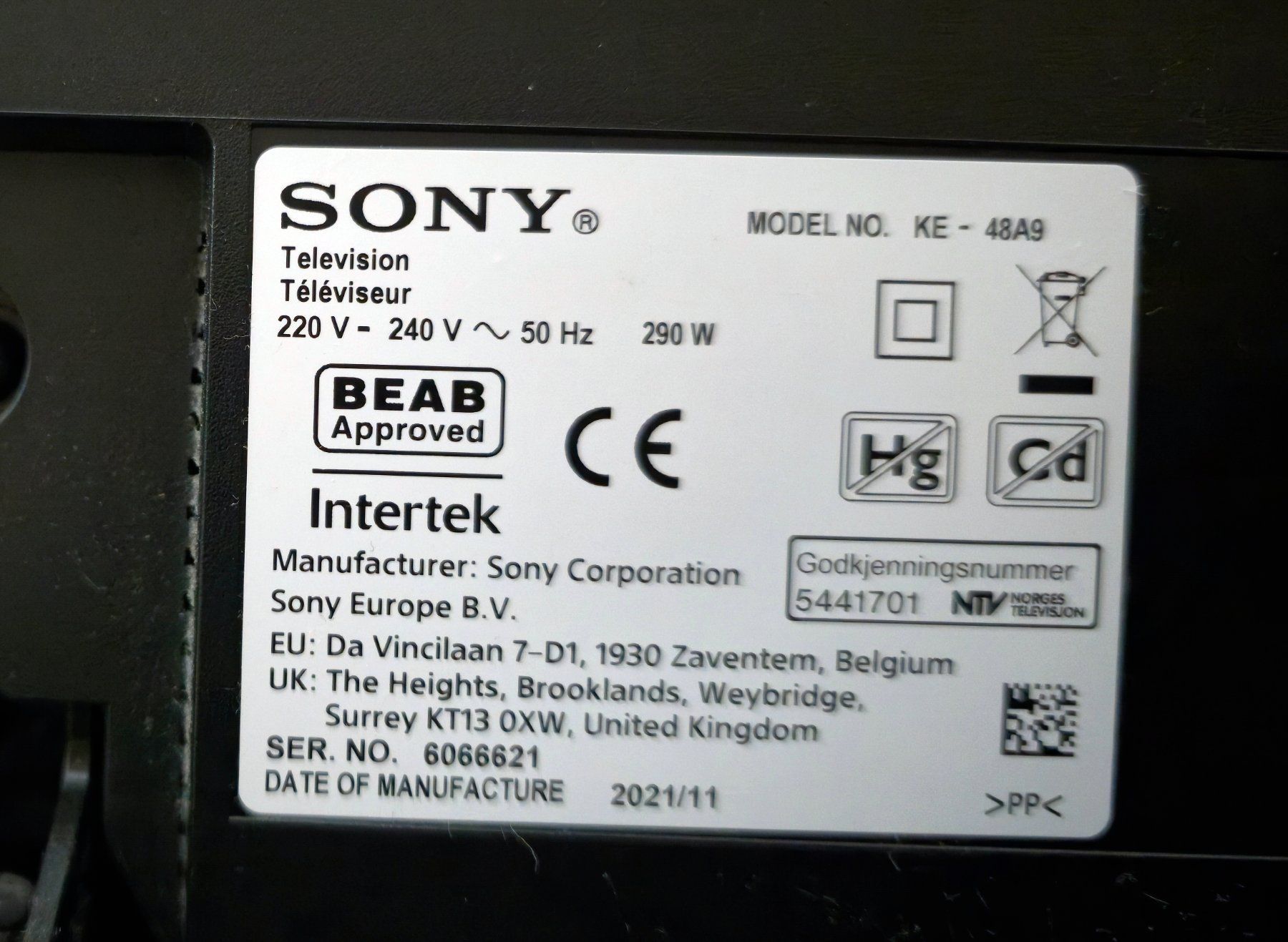 Sony Fernseher: Téléviseur Sony OLED 4K 48" – Gebraucht aus Chavannes-près-Renens von Upsylon 3
