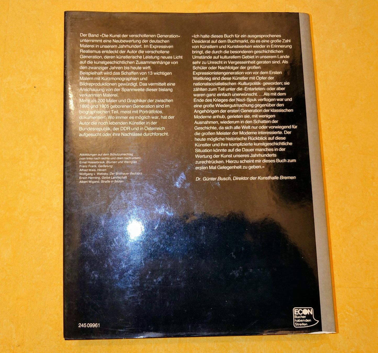 Libri: Die Kunst der verschollenen Generation 1925 - 1975. EA 1980. – Usato da Zürich venduto da Simple23 2