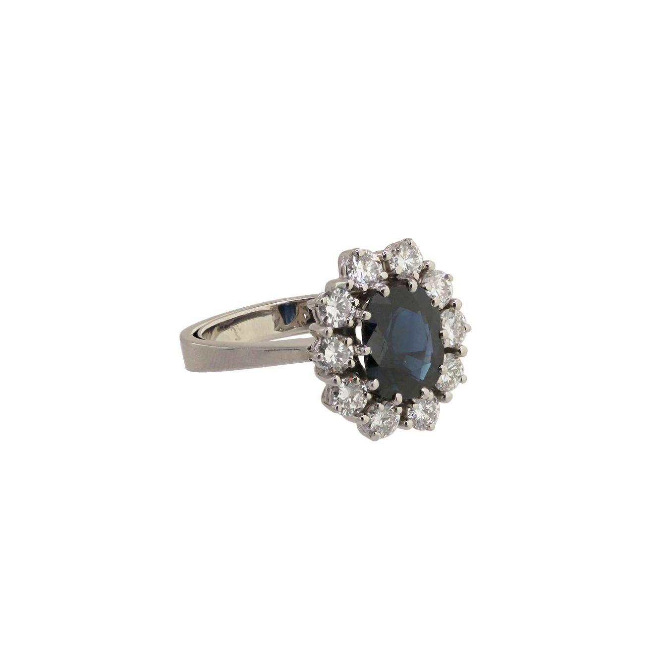 Anelli: Saphir Diamant Ring, von Walter Meier Zürich – Usato da Zürich venduto da Vintage-Jewellery
