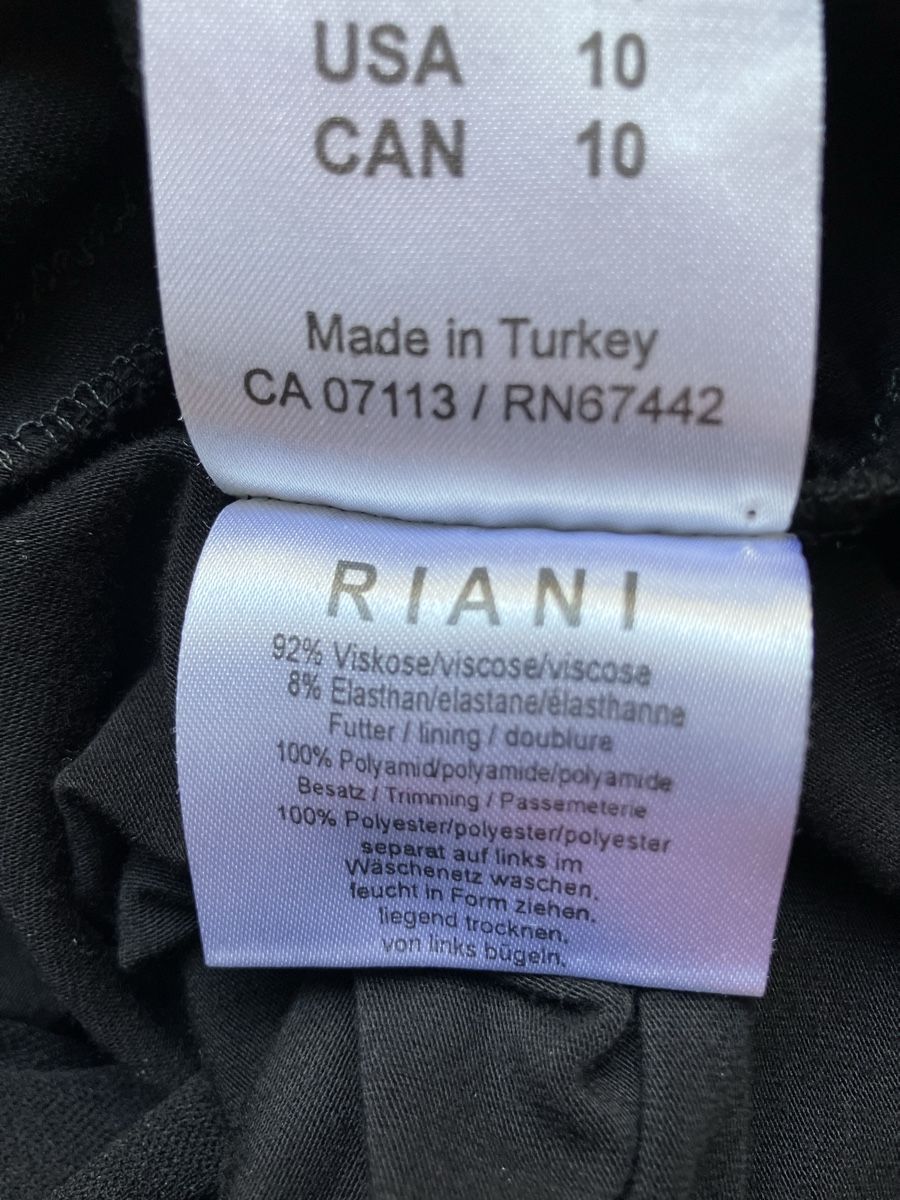 Riani Kleider: RIANI Hemdblusenkleid schwarz Viskose M – Gebraucht aus Bern von robertch 6