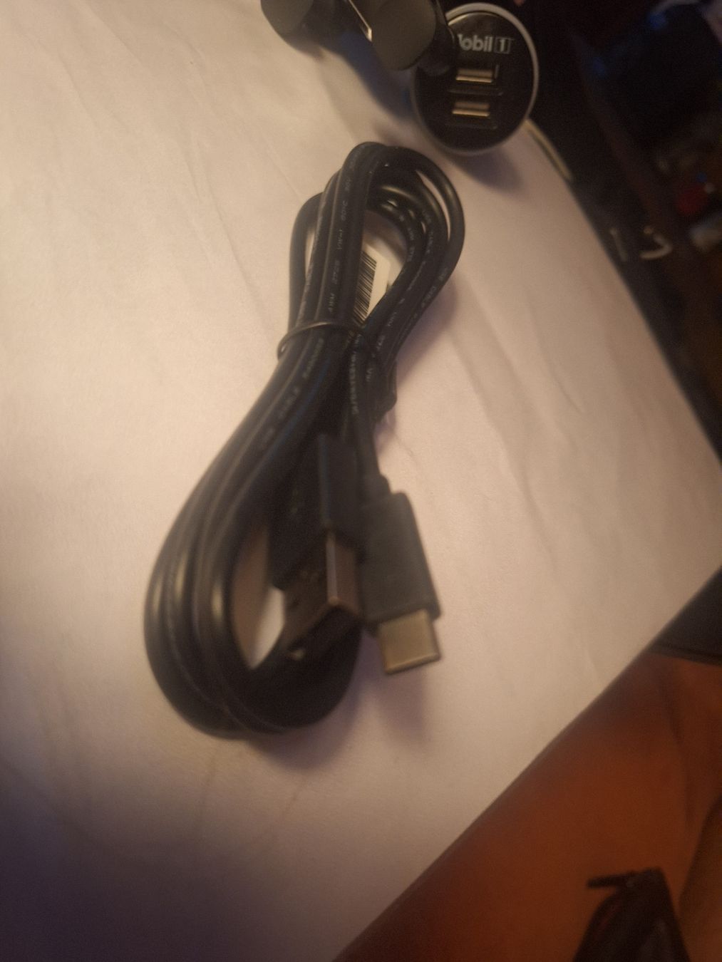 Câbles: Câble USB A vers USB C noir – Neuf (Voir description) à Tannay par v1n1p00h 1